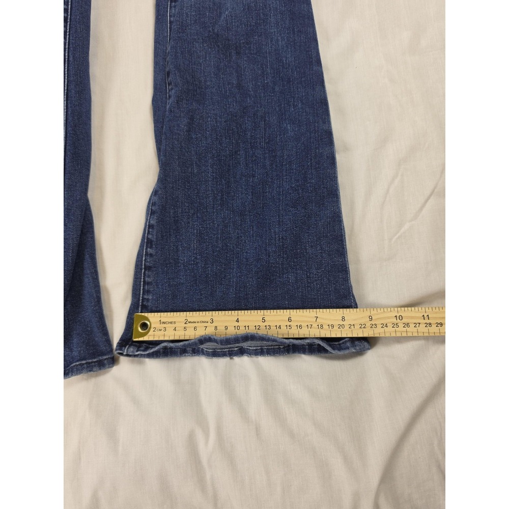 Mother Jeans Womens 26 Blue The Weekender Mid Rise Flare Stretch Denim 1585-104 - Picture 8 of 13